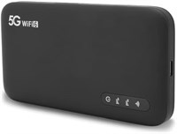 Мобильный хотспот 5G WiFi 6 со слотом для SIM-карты — портативный беспроводной маршрутизатор для дома и путешествий, аккумулятор 6100 мАч поддерживает до 16 устройств, сверхбыстрое двухдиапазонное подключение 1000033452
