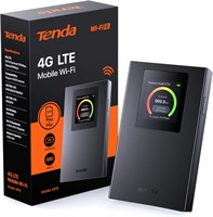 Портативный 4G SIM-роутер Tenda MF6, WiFi 6AX 300 Мбит/с, карманный WiFi, MiFi 4G LTE CAT4 150 Мбит/с, перезаряжаемая батарея 2100 мАч, USB-C, WPA3, совместим с Nano SIM-картами, Plug and Play 1000033457