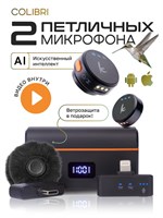 У нас есть два беспроводных микрофона для iPhone с петличкой и функцией шумоподавления 1000033665