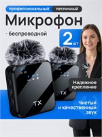 Беспроводной микрофон в форме петли с разъемом Type-C подходит как для устройств на платформе Android, так и для iPhone. В комплекте идут два микрофона 1000033666