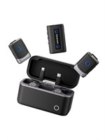 Беспроводной набор Saramonic Mix включает в себя два микрофона с разъемами USB-C, Lightning и 3.5 мм, а также удобный кейс для их хранения 1000033696