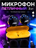 Два беспроводных петличных микрофона на магнитах в комплекте с адаптерами для iPhone и Android 1000033709