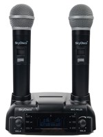 Микрофоны SkyDisco MIC-WL25 без проводов предназначены для караоке и организации мероприятий, работают от аккумулятора 1000033874