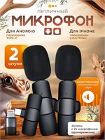 Черный матовый петличный микрофон 1000033947