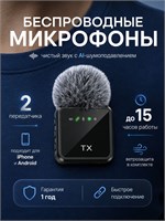 Для телефона доступны два беспроводных петличных микрофона 1000033968