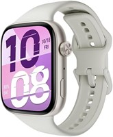 Смарт-часы HONOR Watch X5i, 1,97-дюймовый AMOLED-дисплей с тонкой рамкой, 21 день автономной работы, Bluetooth-звонки, 109 спортивных режимов, отслеживание сна, водонепроницаемость до 10 м, совместимость с Android и iOS, белый цвет 1000034094