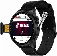 Смарт-часы HainoTeko FG-8 5G на Android с поддержкой SIM-карты, AMOLED-дисплеем, возможностью загрузки любых приложений, GPS, Wi-Fi, Bluetooth-звонками и доступом к социальным сетям (черные) 1000034114