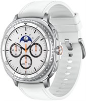 Samsung Galaxy Watch8 Classic White, Bluetooth, 46 мм, смарт-часы, дизайн «подушка», вращающийся безель, кнопка быстрого доступа, 3-нм процессор, тренировки сна, тренировки бега 1000034124
