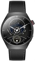 Смарт-часы HainoTeko Haino Teko-32 с водонепроницаемым корпусом, изогнутым AMOLED-дисплеем, Bluetooth, 3 ремешками и зарядным кабелем, разработанные для мужчин (черные) 1000034143