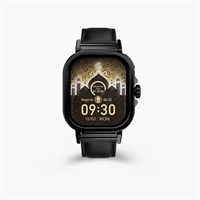 Умные исламские часы iQibla Qwatch S3 с большим HD-экраном 2,04 дюйма, воспроизведением Корана, указанием направления Киблы, напоминаниями о времени молитвы, поддержкой беспроводных наушников TWS, мониторингом здоровья и защитой IP67 (черные) 1000034163