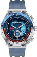 Смарт-часы HainoTeko ST-13 со встроенными беспроводными наушниками, AMOLED-дисплеем, поддержкой нескольких видов спорта и 10-дневным временем автономной работы. Разработаны для мужчин 1000034171