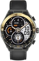 Смарт-часы HainoTeko ST-15 со встроенными наушниками, AMOLED-дисплеем, 10-дневным временем автономной работы, мониторингом здоровья и 3 парами ремешков, разработанные для мужчин 1000034182