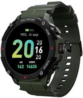 Смарт-часы CULTSPORTRanger XR, 1,43-дюймовый AMOLED-дисплей, прочный дизайн для активного отдыха, Bluetooth-звонки, аккумулятор 420 мАч, зеленый (обновленные) 1000034191