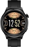 Смарт-часы Hezire H Watch Crown, 1,43-дюймовый AMOLED-дисплей с функцией Always On Display, Bluetooth-звонки, вращающийся безель, защита IP68, 6 дней автономной работы, корпус из нержавеющей стали, голосовой помощник, приложение H Play, более 200 цифербла 1000034229