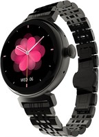 Смарт-часы HiFuture Aura Female с Bluetooth, функцией звонков, отслеживанием сна и сердечного ритма, водонепроницаемостью IP68, длительным временем автономной работы и 1,04-дюймовым AMOLED-дисплеем — черные 1000003824