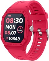Детские умные часы Moxedo Junior с 1,7-дюймовым HD-экраном для девочек и мальчиков, 6 классными циферблатами, режимом сна, 22 спортивными режимами, будильником, шагомером и встроенными детскими играми (красные) 1000034235