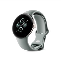 Смарт-часы Google Pixel Watch 2 (предыдущая модель) с лучшими функциями Fitbit: отслеживание сердечного ритма, управление стрессом, функции безопасности — Android — алюминиевый корпус цвета шампанского золота — браслет Hazel Active Band — LTE 1000034236