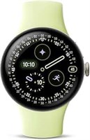 Google Pixel Watch 4 (41 мм) — умные часы на Android с изогнутым дисплеем, функцией отслеживания физической активности и поддержкой Gemini — корпус из алюминия цвета шампанского золота — спортивный ремешок цвета лемонграсс — LTE 1000034247