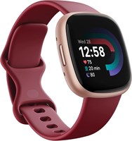 Фитнес-смарт-часы Fitbit Versa 4 со встроенным GPS и до 6 дней автономной работы — совместимы с Android и iOS. — Цвет: свекла/медная роза, один размер 1000034255