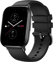 Умные часы Amazfit Zepp E Square для отслеживания здоровья и фитнеса с мониторингом сердечного ритма, уровня кислорода в крови (SpO2) и фазы быстрого сна (REM), корпус из нержавеющей стали, ремешок из фторэластомера, цвет ониксово-черный 1000034270