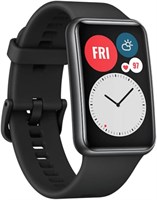 Новые умные часы HUAWEI Watch FIT для здоровья и фитнеса, 1,64-дюймовый AMOLED-дисплей, 10 дней автономной работы, круглосуточный мониторинг уровня кислорода в крови (SpO2), водонепроницаемость 5 ATM, для телефонов Android (графитово-черный) 1000011359