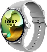beatXP (восстановленные) Flare Pro — умные часы с HD-дисплеем, Bluetooth-звонками, более 100 спортивных режимов, мониторингом сердечного ритма, измерением уровня кислорода в крови (SpO2), голосовым помощником с искусственным интеллектом, защитой IP68 — се 1000034292