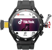 Смарт-часы HainoTeko FG-4 с AMOLED-дисплеем, интеллектуальными уведомлениями, отслеживанием активности в социальных сетях и фитнес-тренировками, а также многофункциональным спортивным режимом. Мужские. Черный цвет 1000034295