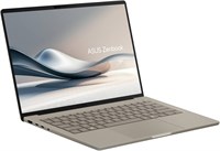 Ноутбук ASUS Zenbook A14, 14-дюймовый WUXGA OLED-дисплей 60 Гц, процессор Snapdragon X Plus X1P 42 100, 16 ГБ оперативной памяти LPDDR5X, SSD-накопитель PCIe 4.0 на 512 ГБ, графический процессор Qualcomm Adreno, Windows 11 Home, цвет Zabriskie Beige (улуч 1000014851
