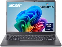 Acer Aspire 14 AI Copilot+ PC | 14-дюймовый WUXGA-дисплей | Процессор Intel Core Ultra 7 256V | NPU: до 47 000 МГц - GPU: до 64 000 МГц | Intel ARC 140V | 16 ГБ LPDDR5X | 1 ТБ SSD | Wi-Fi 6E | A14-52M-72S0 1000034714