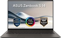 Ноутбук ASUS Zenbook S 14 UX5406AA-QJ246W | Процессор Intel Core Ultra 7 355 | 32 ГБ ОЗУ | 1 ТБ SSD 4.0 | 14-дюймовый сенсорный OLED-экран 3K 120 Гц | Графика Intel® | Windows 11 Home | Английская/арабская клавиатура | Белый 1000034725