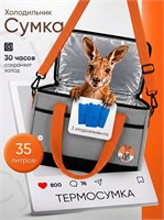Сумка-термос вместимостью 35 литров в комплекте с тремя хладоэлементами 1000034388