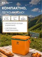Арктика 14 л - это автомобильный термохолодильник из пластика, предназначенный для хранения еды 1000034465
