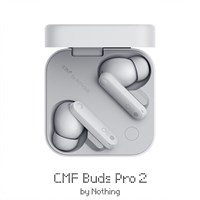 Наушники CMF Buds Pro 2 - это беспроводные наушники в серебристом цвете, которые носятся в ушной раковине 1000034819