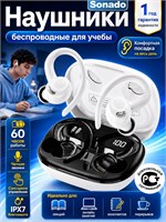 Беспроводные спортивные наушники с 4 микрофонами HD и двойным светодиодным дисплеем - идеальный выбор для занятий спортом, работы и бега. Они также могут быть отличным подарком для телефона 1000034953