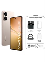 vivo V70 Lite AI 5G Dual SIM Gold 8GB RAM 256GB (поддерживает зарядное устройство 90 Вт) с эксклюзивными подарками: беспроводными наушниками V-Premier TWS, 24-месячной гарантией и 1 годом замены экрана — глобальная версия 1000035027