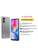 ZTE Blade A35e Dual SIM, серебристо-серый, 2 ГБ + 4 ГБ ОЗУ, 64 ГБ, 4G — глобальная версия 1000035067