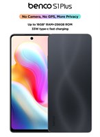 Benco S1 Plus Dual SIM, темно-серый, 8+8 ГБ ОЗУ, 256 ГБ, 4G LTE, без камеры и GPS — глобальная версия 1000035145