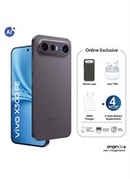 vivo X300 FE 5G Dual SIM Black 12GB RAM 256GB With Exclusive vivo Air Buds 3 &amp; 24 Month Warranty + 1 Year Screen Replacement - Middle East Version 1000034752