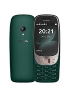 Nokia 6310, кнопочный телефон, две SIM-карты, темно-зеленый цвет, 8 МБ оперативной памяти, 16 МБ встроенной памяти, 32 ГБ памяти с возможностью расширения, 4G 1000035354