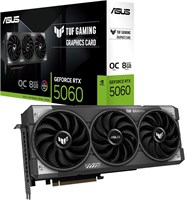 Видеокарта ASUS TUF Gaming GeForce RTX ™ 5060 8GB GDDR7 OC Edition (PCIe® 5.0, HDMI®/DP 2.1, 3.1-слот, компоненты военного класса, защитное покрытие печатной платы, вентиляторы Axis-Tech) 1000036316