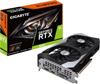 Видеокарта Gigabyte GeForce RTX 3050 WINDFORCE OC 8G, 2 вентилятора WINDFORCE, 8 ГБ GDDR6 128-бит GDDR6, GV-N3050WF2OC-8GD 1000036328