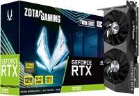 Видеокарта ZOTAC GAMING GeForce RTX 3060 Twin Edge OC 12GB GDDR6 192-bit 15 Gbps PCIE 4.0, система охлаждения IceStorm 2.0, активное управление вентиляторами, функция остановки вентилятора при замерзании, ZT-A30600H-10M 1000036377