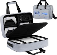 Чехол UUBOXS для PS5/PS5 Pro/PS5 Slim, улучшенная защитная дорожная сумка для PS5 Disc/Digital Edition, вместительная сумка для хранения, совместимая с контроллерами и аксессуарами консоли PlayStation 5 1000036634