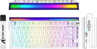 Проводная игровая клавиатура ATTACK SHARK R85 HE 75% с кабелем C01ULTRA LED, магнитными переключателями, 5 слоями, многофункциональным программным обеспечением, RGB-подсветкой, регулятором, частотой обновления 8000 Гц, технологией RT 0,005 мм (контурный б 1000036672