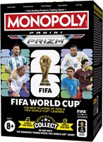 Набор коллекционных карточек Monopoly Panini Prizm: FIFA World Cup Trading Cards Booster Box | Современные звезды и легенды чемпионата мира по футболу | Подарки для футбольных фанатов 1000036781