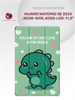 Чехол с изображением зеленого дракона для планшета Huawei MatePad SE 11 2024 (AGS6-W09 AGS6-L09) с магнитным замком 1000027391