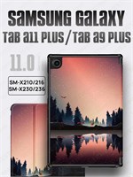 Чехол из серии LUX предназначен для планшета Samsung Galaxy Tab A9 Plus (SM-X210/SM-X216) / A11 Plus (SM-X230/SM-X236) с диагональю экрана 11 дюймов. Он оснащен подставкой, магнитами и декоративным рисунком "Лес" 1000037122