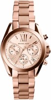 Женские часы Michael Kors Bradshaw, хронограф из нержавеющей стали с ремешком из стали или кожи 1000037193
