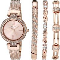 Женский набор Anne Klein: часы и браслет премиум-класса с кристаллами, AK/3584 1000037194