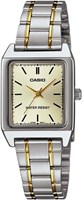 Женские наручные часы Casio с бежевым циферблатом и ремешком из нержавеющей стали - LTP-V007SG-9EUDF 1000037224